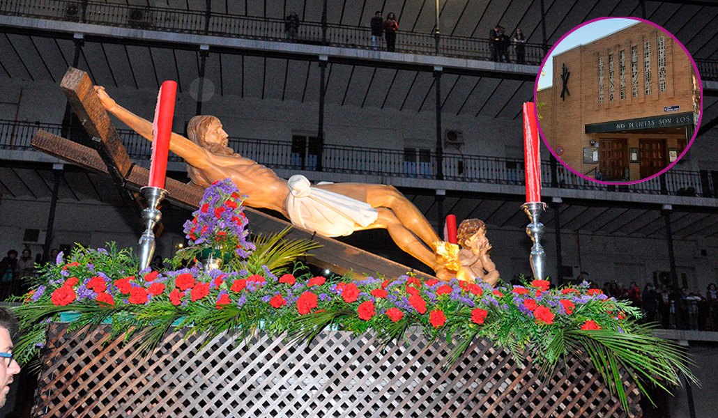 El Cristo del Camino dentro del acuartelamiento de Batalla del Salado.
