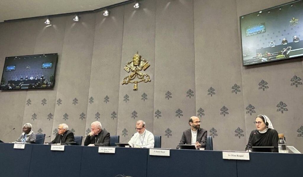 Un momento de la presentación. Foto: Vatican Media.