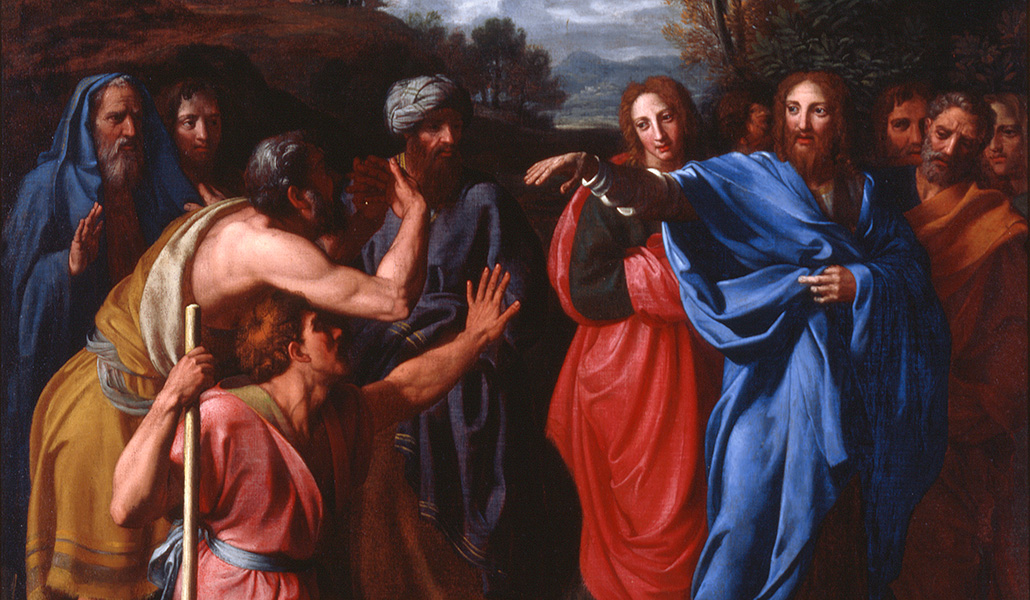 'Jesús curando al ciego'. Nicolas Colombel. Museo de Arte de San Luis (Misuri, Estados Unidos).