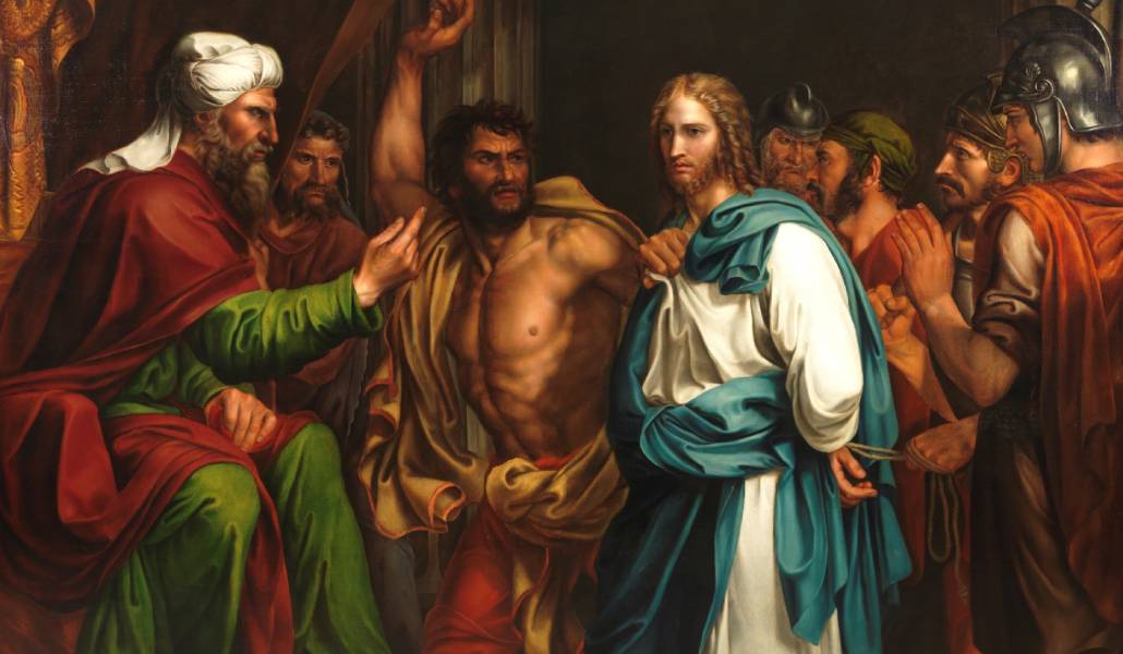Detalle de "Jesús en casa de Anás", pintado por José de Madrazo. Museo del Prado.