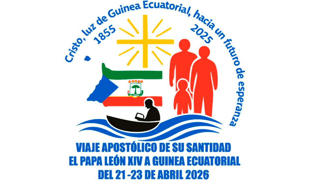 El logo del viaje apostólico a Guinea Ecuatorial.