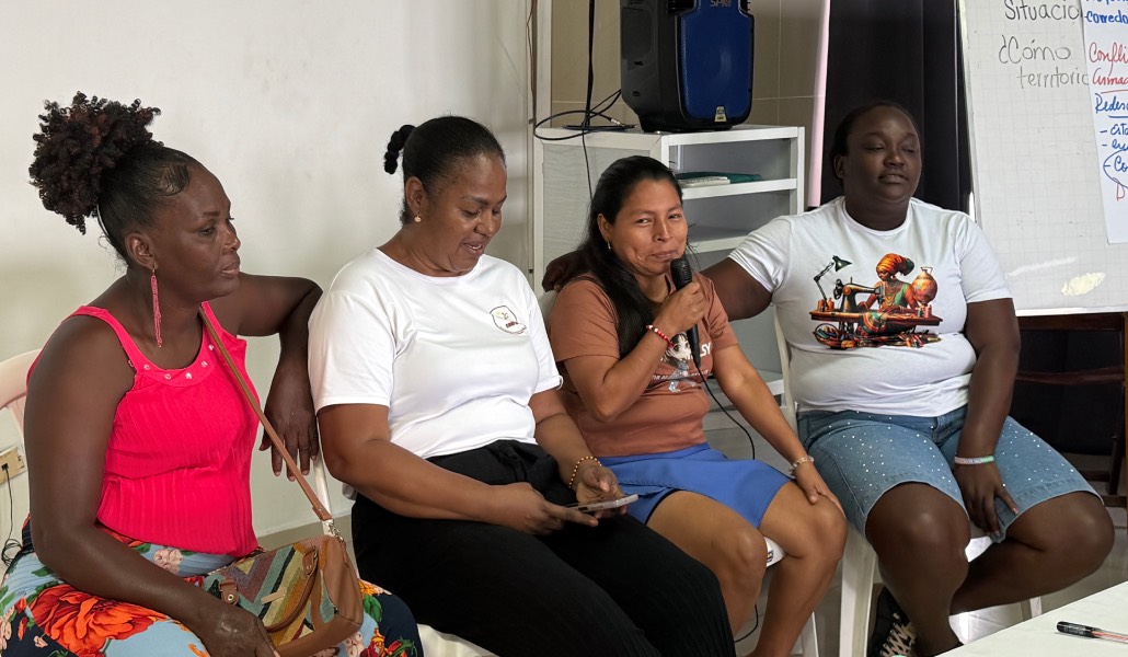 Algunas de las mujeres participantes en el proyecto. Foto: Manos Unidas / Matts Olsson.