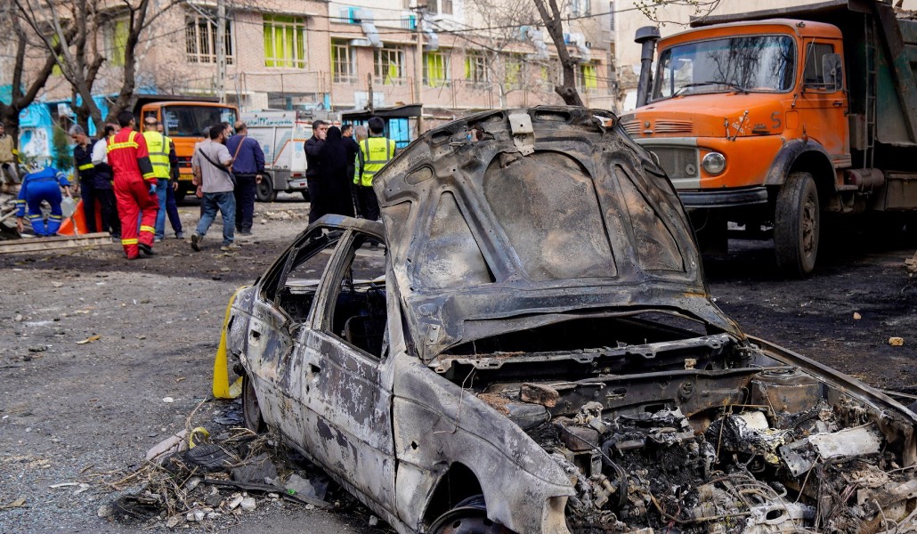 Secuelas del ataque de Israel y Estados Unidos en Teherán el 28 de febrero. Foto: CNS / ISNA / WANA / Reuters / Amir Kholousi.