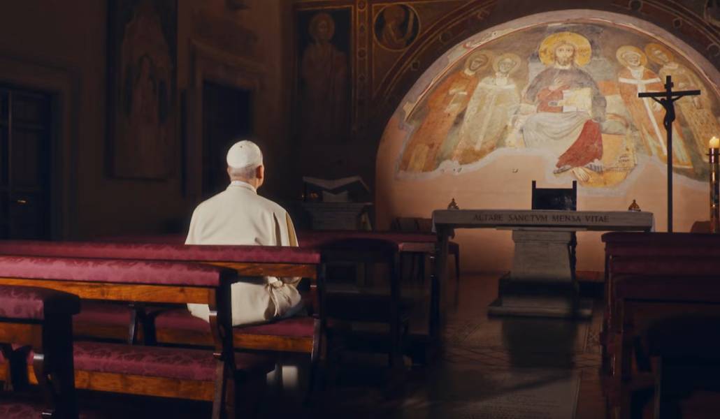 El Papa durante el vídeo de la campaña. Foto: Vatican News.