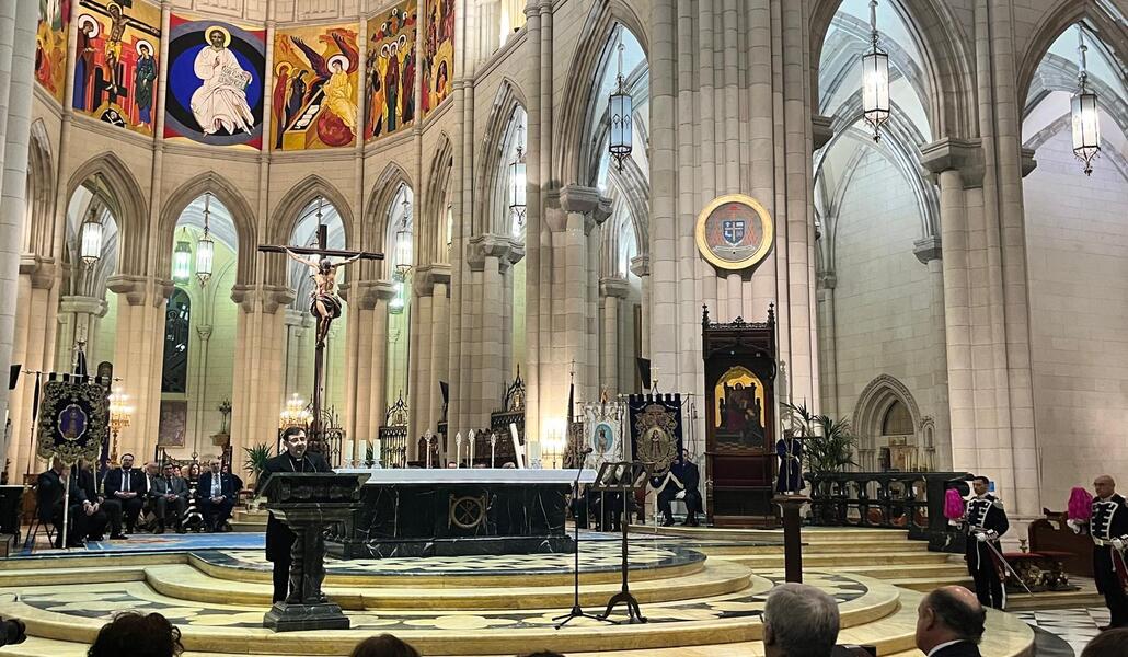 El cardenal Cobo se dirige a las hermandades y cofradías. Foto: C. S. A.