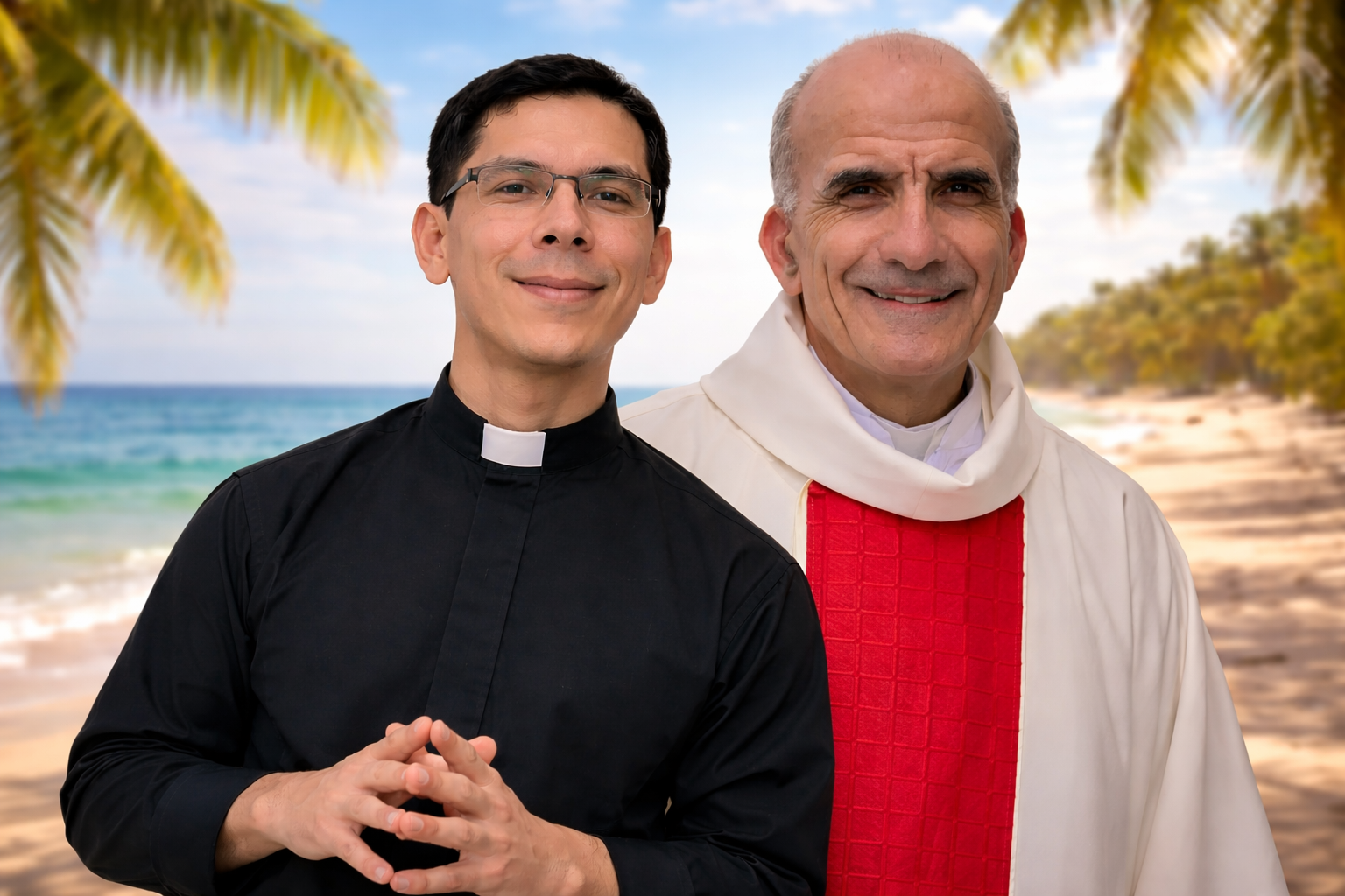 Fotomontaje con Pedro Anzoátegui y Alfonso Avilés.