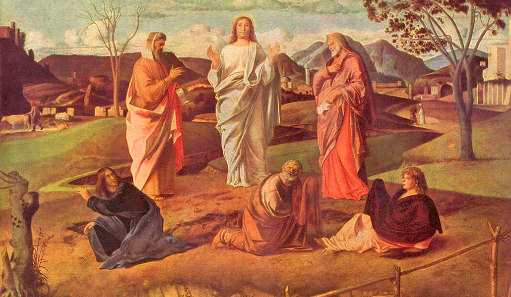 'Transfiguración de Cristo'. Giovanni Bellini. Galería Nacional de Capodimonte (Nápoles, Italia).