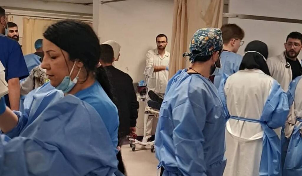 Personal del Hospital Rafik Hariri, de Beirut. Foto: MSF. 