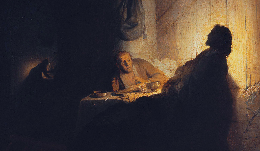 'Los discípulos de Emaús'. Rembrandt. Museo Jacquemart-André, de París (Francia).