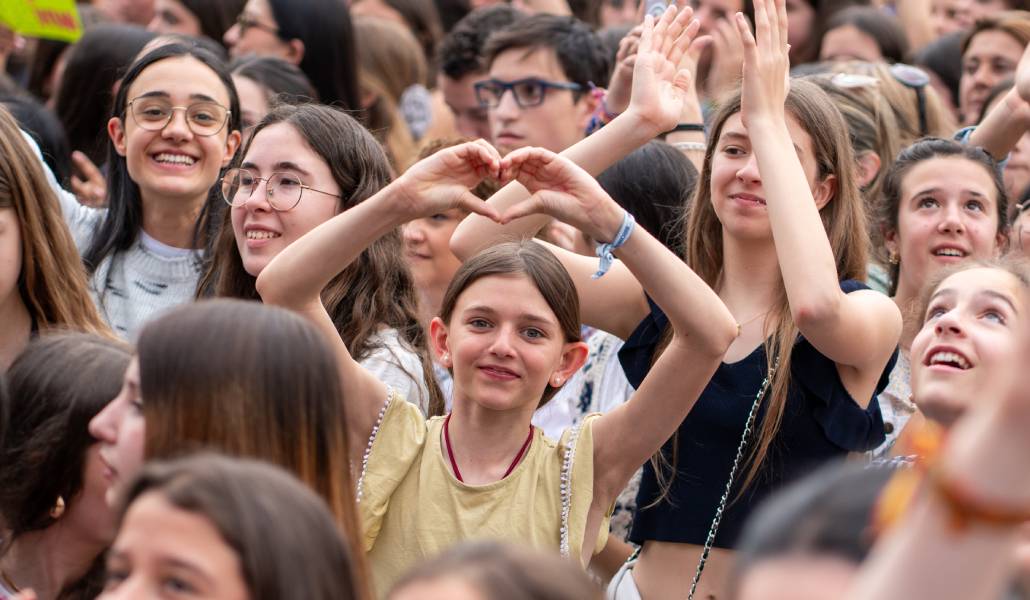Jóvenes durante la última Fiesta de la Resurrección. Foto: Ignacio Gil.