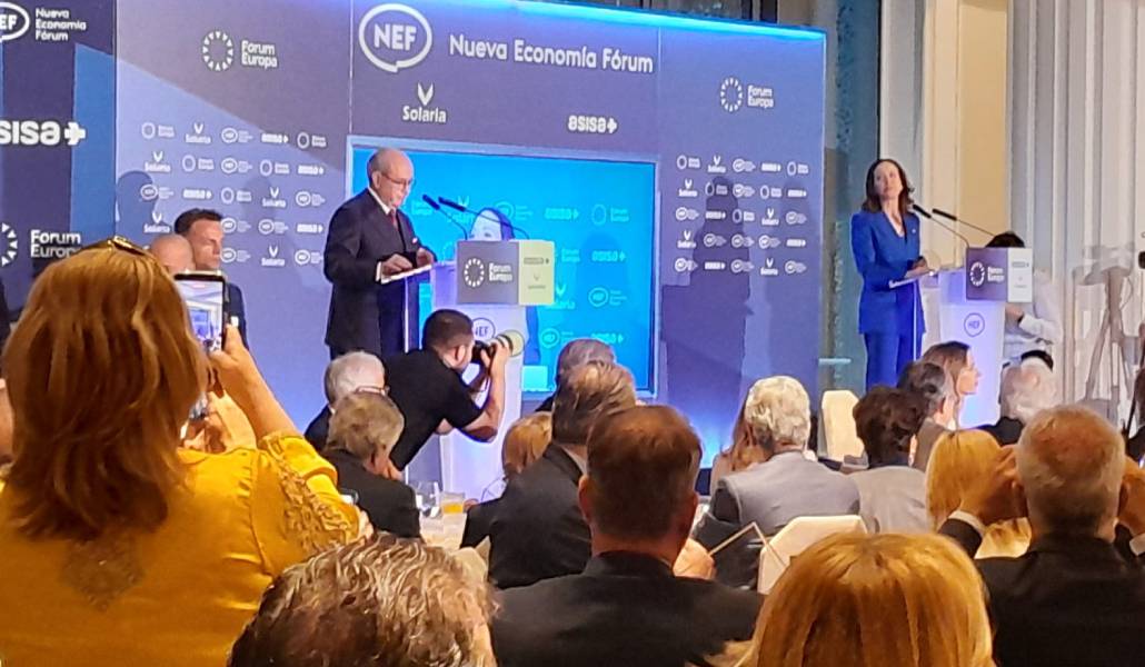 María Corina Machado durante su intervención. Foto: María Martínez López.