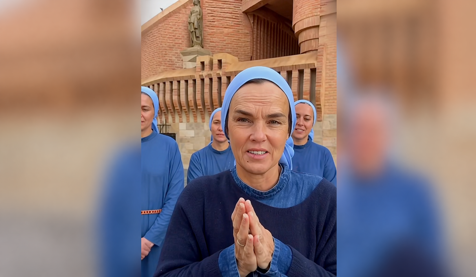 Madre Verónica durante el vídeo difundido por Torreciudad. Foto: Torreciudad.