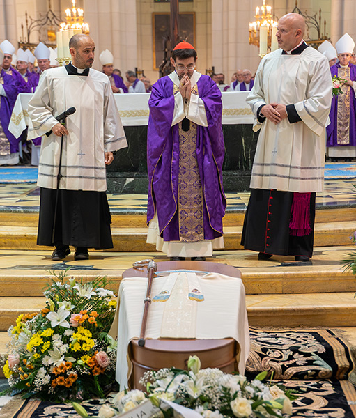 Misa 'corpore insepulto' por Pepe Álvarez el 2 de octubre pasado.