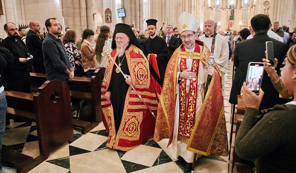 Visita del patriarca Bartolomé el 15 de octubre de 2023.