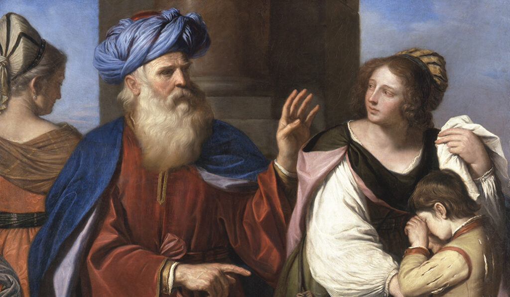 'Abraham repudia a Agar e Ismael' (1657). Pinacoteca de Brera, de Milán.