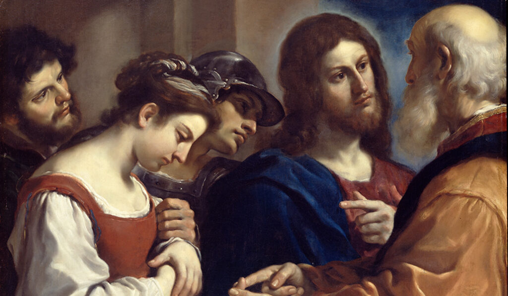 'Jesús y la mujer adúltera' (1621). Dulwich Picture Gallery, de Londres.
