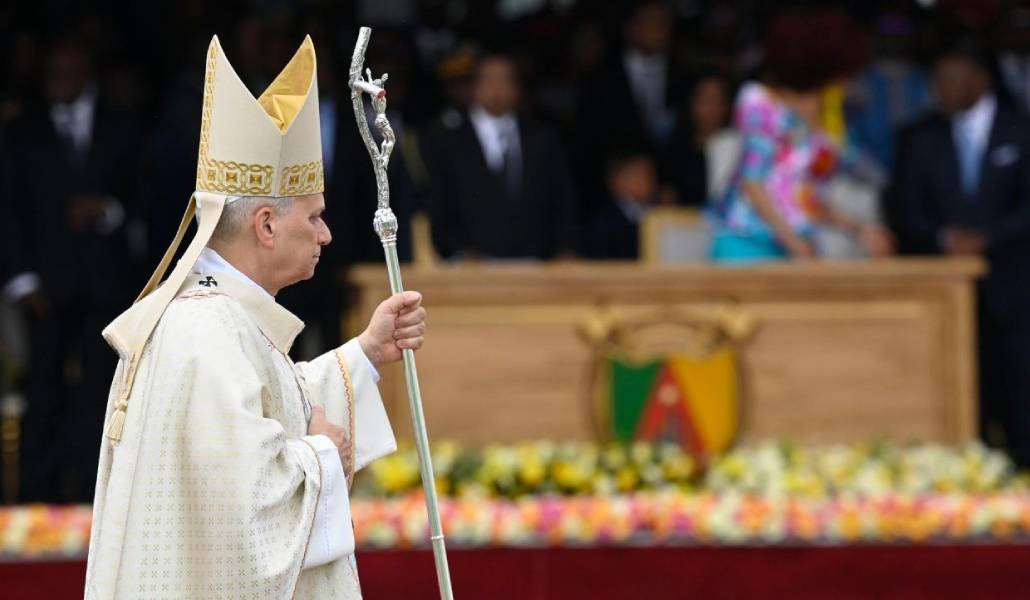 El Papa presidió la Misa ante 20.000 fieles. Foto: Vatican Media.
