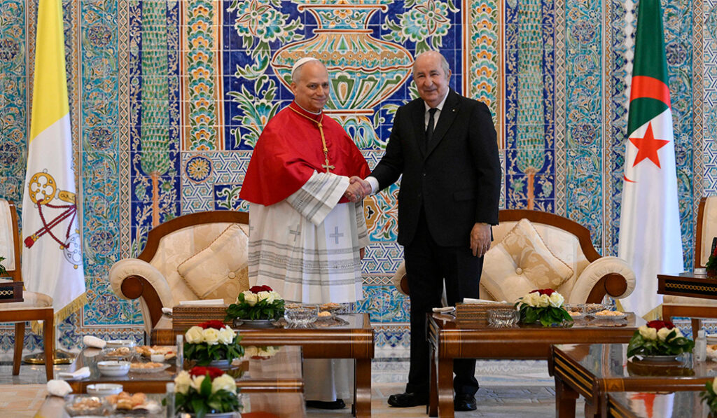 Visita de cortesía al presidente Tebboune en el Palacio Presidencial.