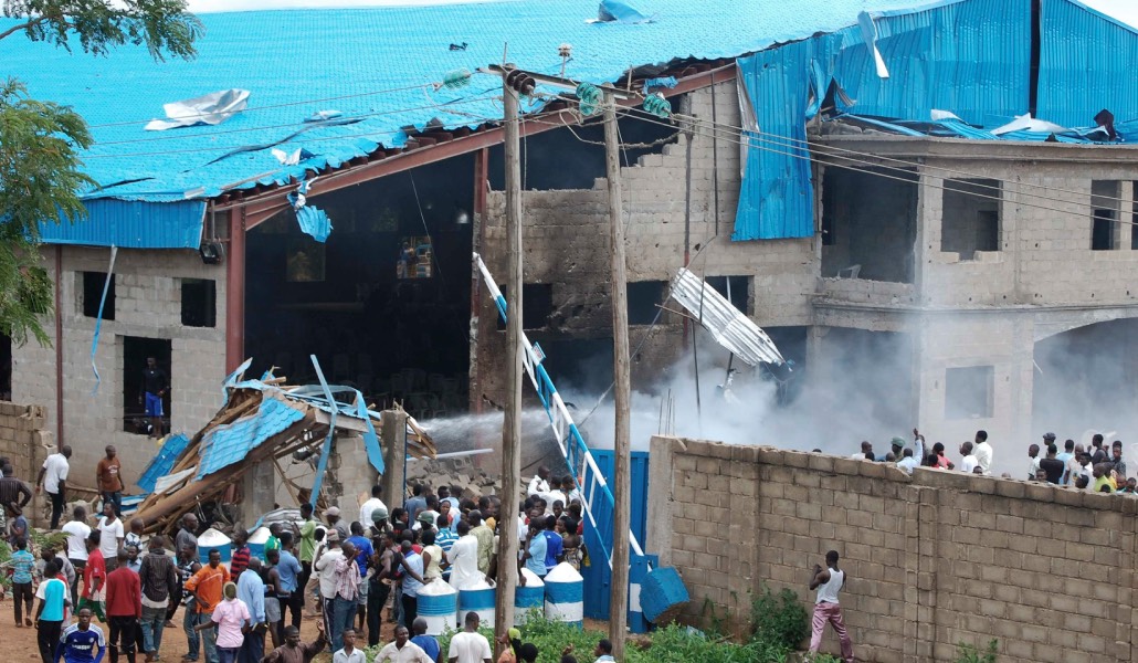 La iglesia Shalom, en Kaduna, sufrió un atentado en Pascua de 2012. Foto: CNS / Reuters / Stringer.