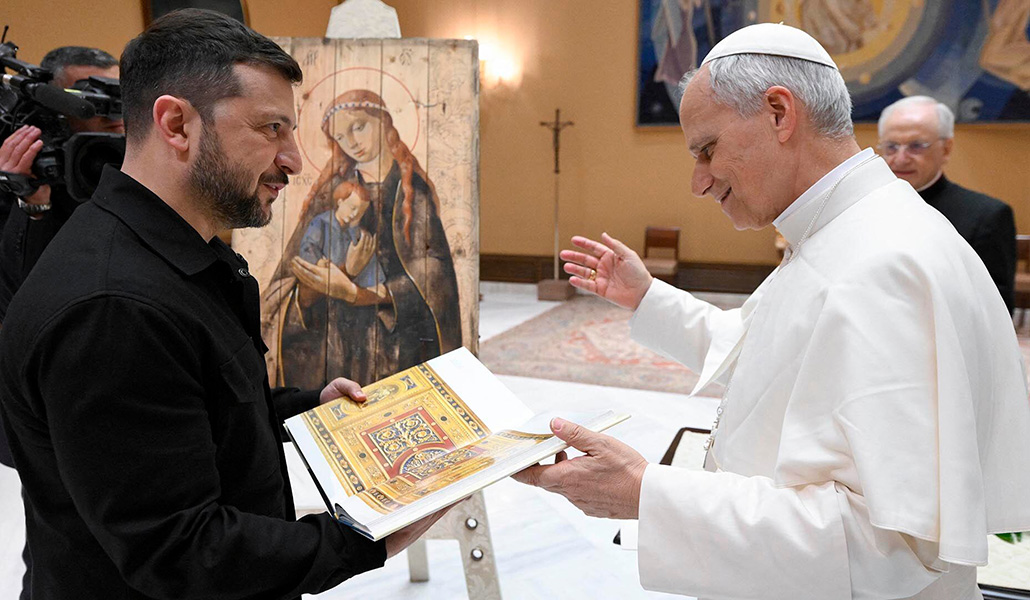 Zelenski y León XIV.