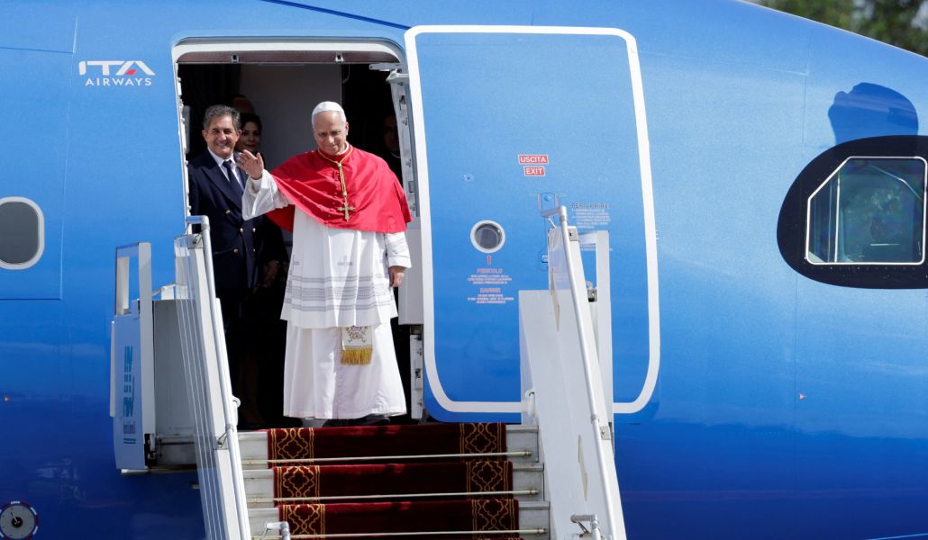 La charla del Papa ha sido antes de aterrizar en Camerún.