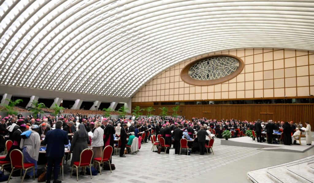 Última sesión del Sínodo de 2024. Foto: CNS / Vatican Media.