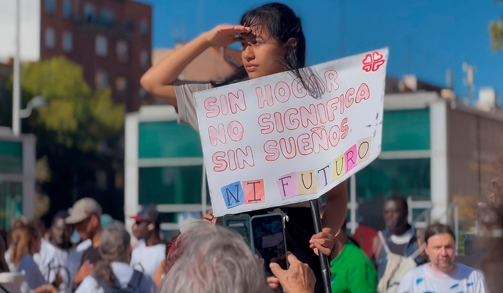 Marcha del Día de las Personas Sin Hogar, el 23 de octubre de 2025.