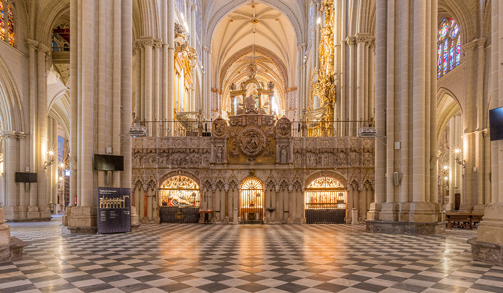 Interior de la catedral de Toledo.