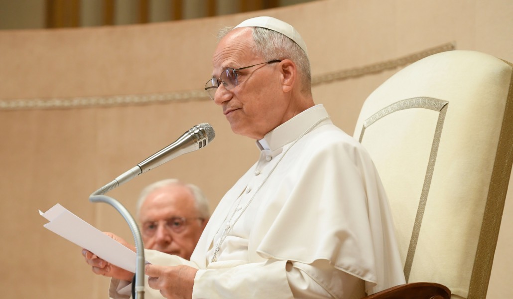 El Papa en uno de los múltiples discursos en los que ha abordado la IA. Ahora le dedica la enciclica 'Magnifica humanitas'