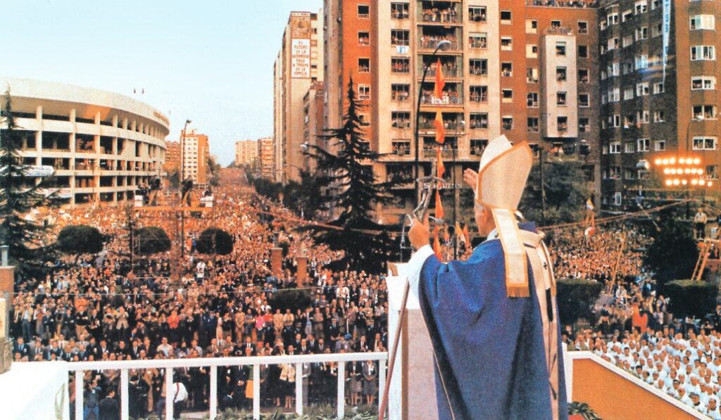 Juan Pablo II celebró una Misa en el mismo sitio el 2 de noviembre de 1982. Foto: Archivo Alfa y Omega.