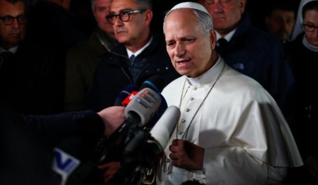 León XIV el martes al salir de Castel Gandolfo. Foto: Vatican Media.