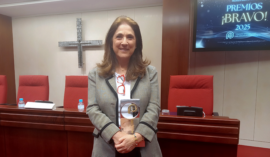 De la Peña es responsable de Comunicación de Down España y recogió el Premio ¡Bravo!