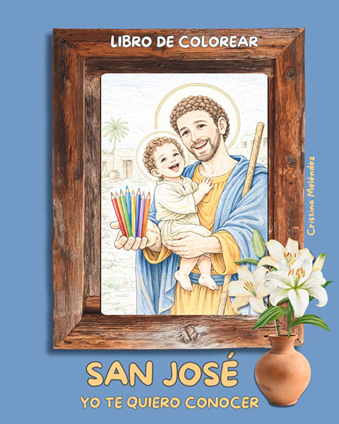 Portada de 'San José (libro de colorear)'