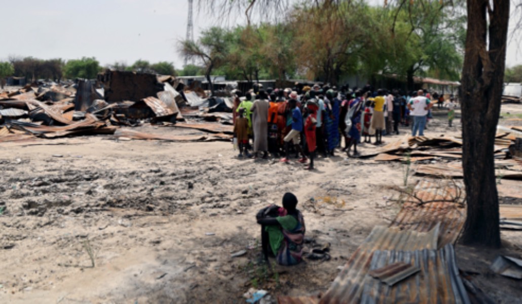 Ataque a un mercado en Lankien el 4 de febrero de 2026. Foto: MSF / Stefan Pejovic.