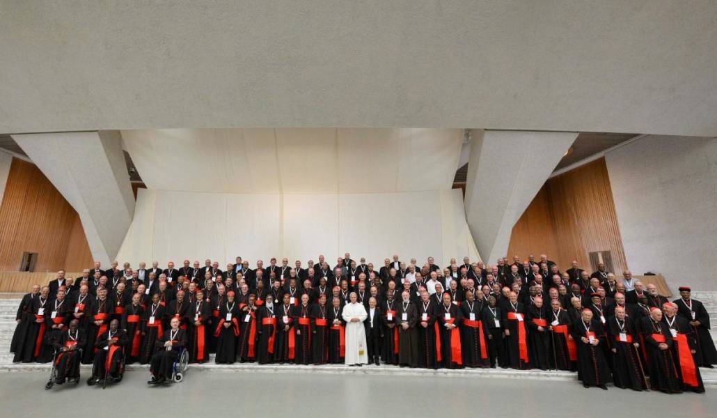 Foto de grupo de los cardenales participantes en el Consistorio. Foto: Vatican News.