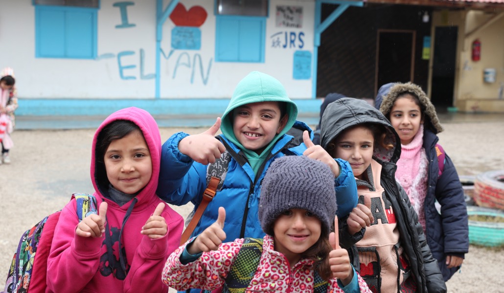 Niños atendidos por Entreculturas en el Líbano. Foto: Francesco Malavolta.