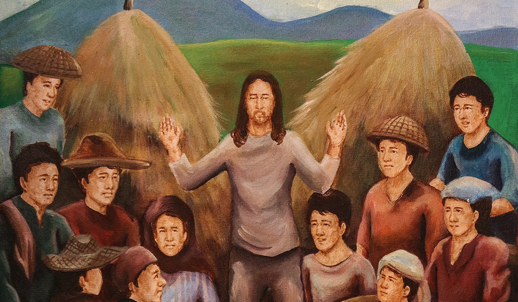 Cuadro del envío de los apóstoles, catedral de Manila.