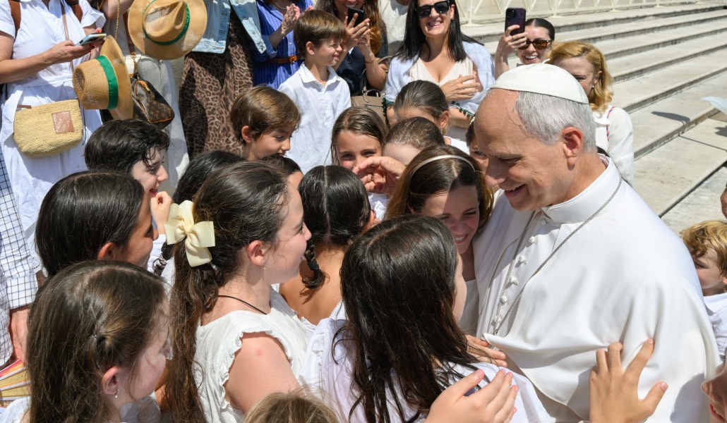 El Santo Padre durante la audiencia general del pasado miércoles. Foto: OSV News / Vatican Media / Simone Risoluti.