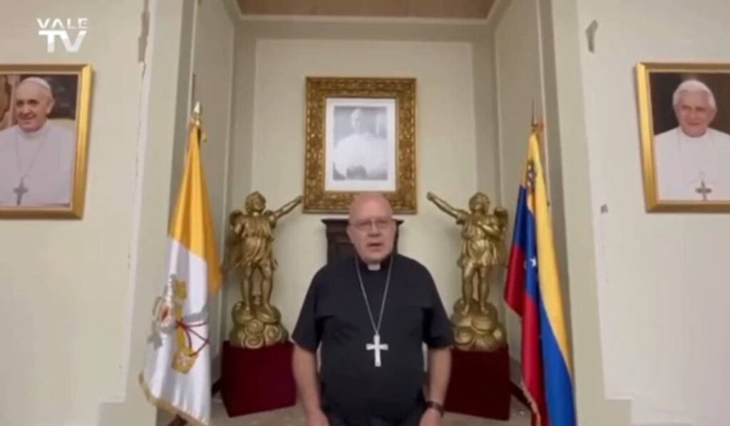 El nuncio en su intervención viralizada en redes sociales