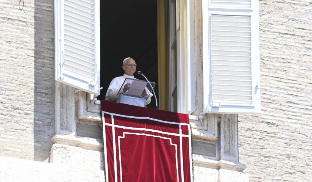 El Papa durante su alocución. Foto: Vatican Media.