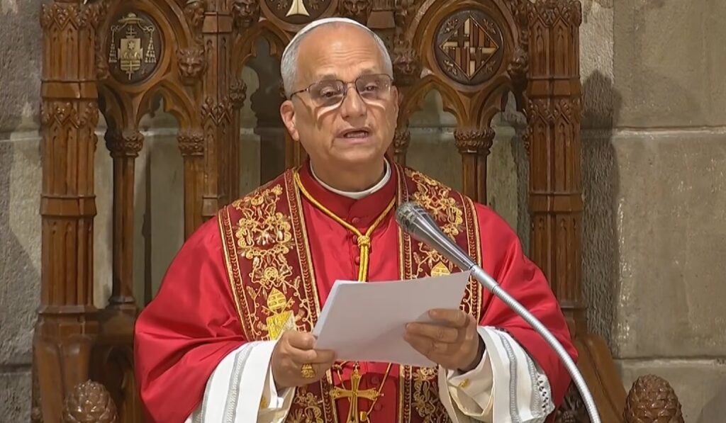 El Santo Padre durante su alocución. Foto: YouTube.
