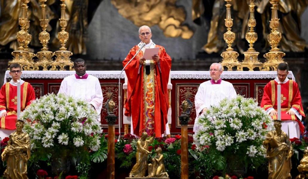 El Papa durante su homilía. Foto: Vatican Media.