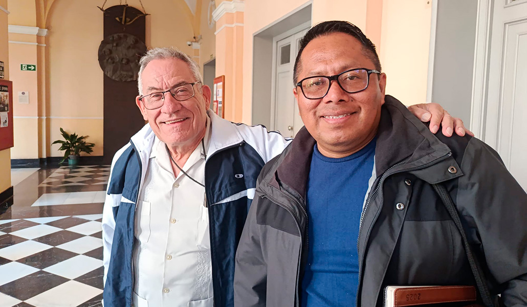Rafael Aragón y Gabriel Putoy durante su gira.