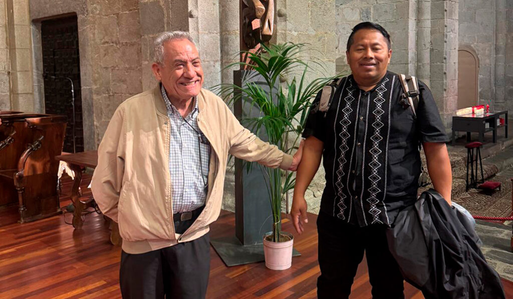 Rafael Aragón y Gabriel Putoy durante su gira.