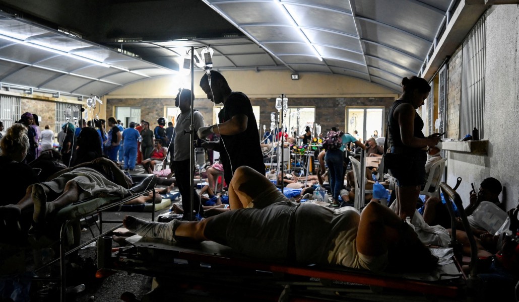 Hospital de campaña en La Guaira. Foto: Reuters / Maxwell Briceno.