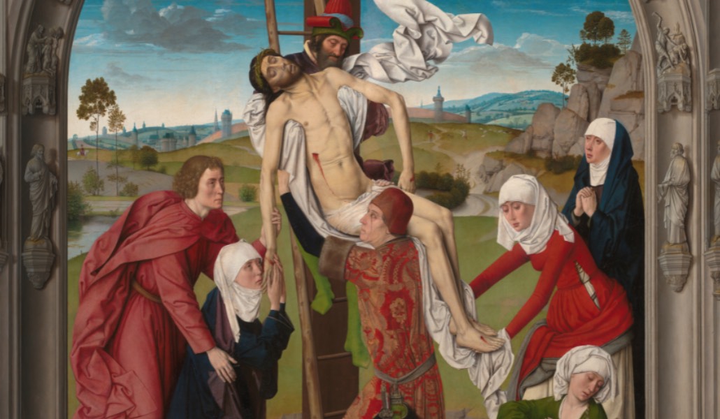 Detalle del tríptico del pintor belga. Foto: Archidiócesis de Granada.