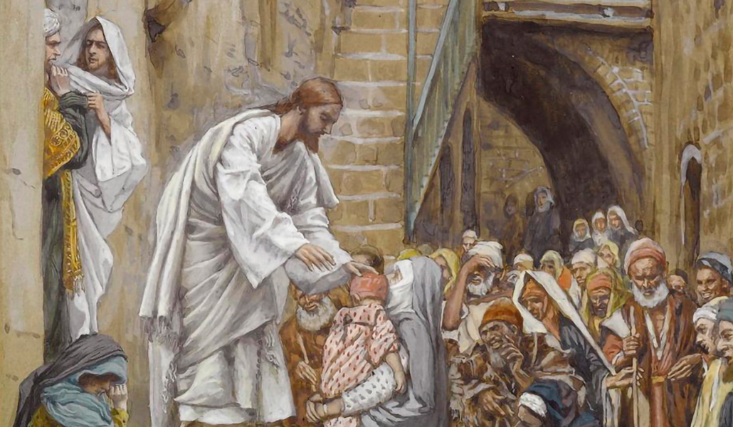 'Toda la ciudad se congregó ante su puerta', de James Tissot. Museo de Brooklyn (EE. UU.).