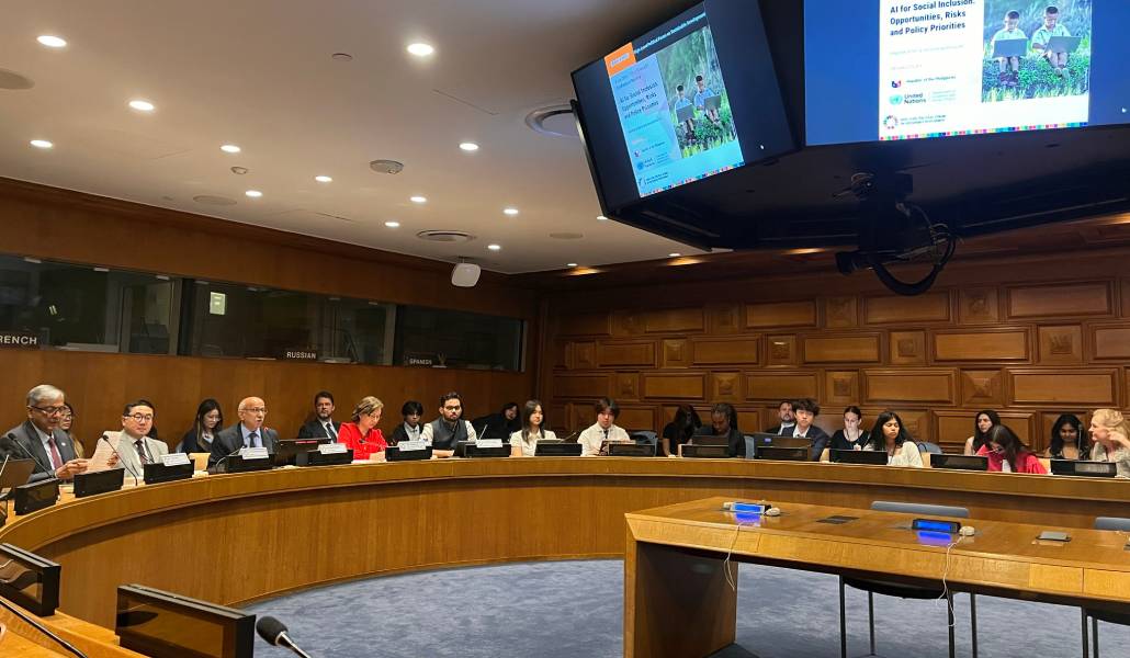El foro de la ONU donde intervino la delegación de la Santa Sede. Foto: Naciones Unidas.