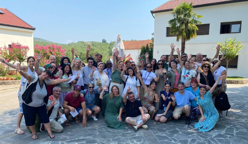 En la peregrinación a Medjugorje del año pasado. Foto: Lazos de Caná.