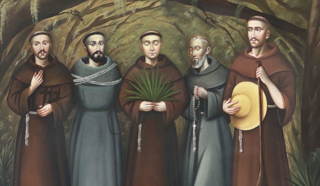 'La fe rompe las barreras lingüísticas de los cinco mártires', de Clorinda Galdos Bell. Foto: OSV News / Clorinda Galdos Bell.